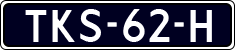 License plate of the Netherlands, Agricultural vehicles