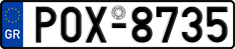 License plate of Greece, Cars