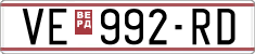 License plate of North Macedonia, Regular plates (1993)
