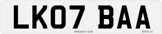 License plate of the United Kingdom, 2001 year system