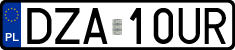 License plates of Poland, Regular car plates