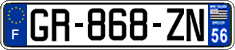 French license plate, SIV (ordinary)