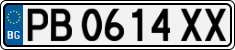 License plate of Bulgaria, Cars