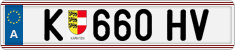 License plate of Austria, Regular plates