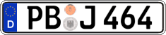 German license plate, Regular plates