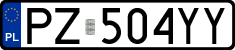 License plates of Poland, Regular car plates