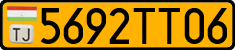 License plate of Tajikistan, Public transport (2009)