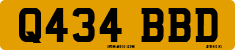 License plate of the United Kingdom, 1983 year system