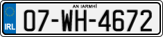 License plate of Ireland, Regular plates