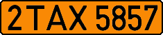 License plate Belarus, Taxi