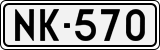 License plate of Finland, Cars