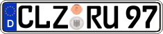 German license plate, Regular plates