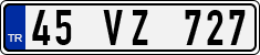 License plate of Turkey, Regular plates
