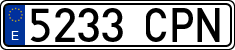 License plates of Spain, Ordinary (2000)