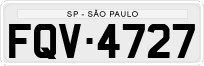 License plate of Brazil, Private owners (1990)