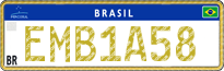 License plate of Brazil, Diplomatic (Mercosul)