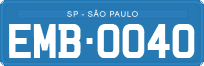 License plate of Brazil, Diplomatic (1990)