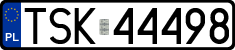 License plates of Poland, Regular car plates