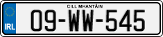 License plate of Ireland, Regular plates