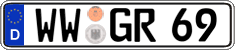 German license plate, Regular plates