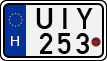 license plates of Hungary, Motorcycles (1990)