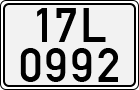 License plate of Vietnam, Cars