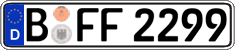 German license plate, Regular plates