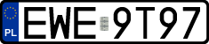 License plates of Poland, Regular car plates