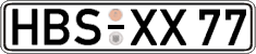 German license plate, Regular plates