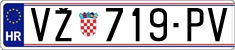 License plate of Croatia, Regular plates