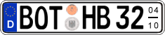 German license plate, Seasonal plates