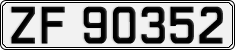 License plate of Norway, Cars