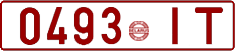 License plate Belarus, Cars (1992)