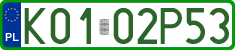 License plates of Poland, Professional plates