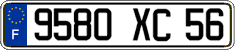 French license plate, FNI