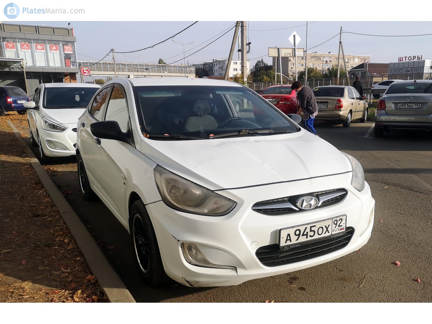 а 945 ох 92, Hyundai Solaris 1st gen Sedan (RB), 2011–2014