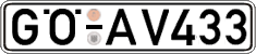 German license plate, Regular plates