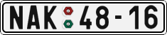 License plate of the Czech Republic, Cars (1960)