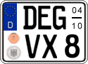 German license plate, Seasonal plates