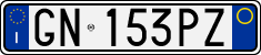 License plate of Italy, Cars (1994 year series)