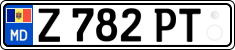 License plate of Moldova, Trailers (2015)