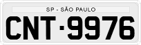 License plate of Brazil, Private owners (1990)