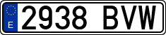 License plates of Spain, Ordinary (2000)