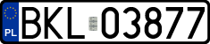 License plates of Poland, Regular car plates