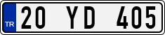License plate of Turkey, Regular plates