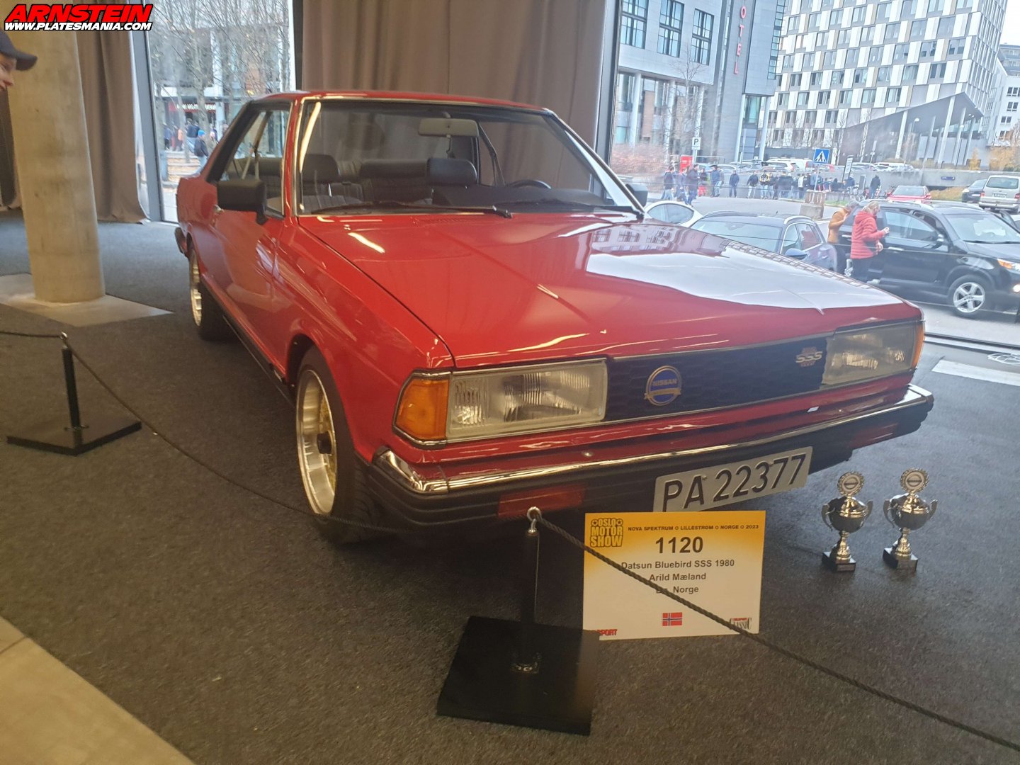 PA 22377, Datsun Bluebird 6th gen Sedan (910), 1979–1986 (marketed under Nissan brand from 1981)