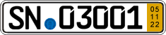 German license plate, Short-term transit plates