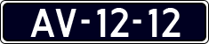 License plate of the Netherlands, Commercial Vehicles (1951-1994 system)