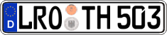 German license plate, Regular plates