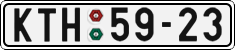 License plate of the Czech Republic, Cars (1960)